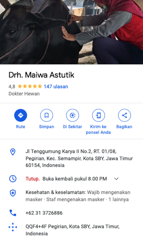 Drh. Maiwa Astutik